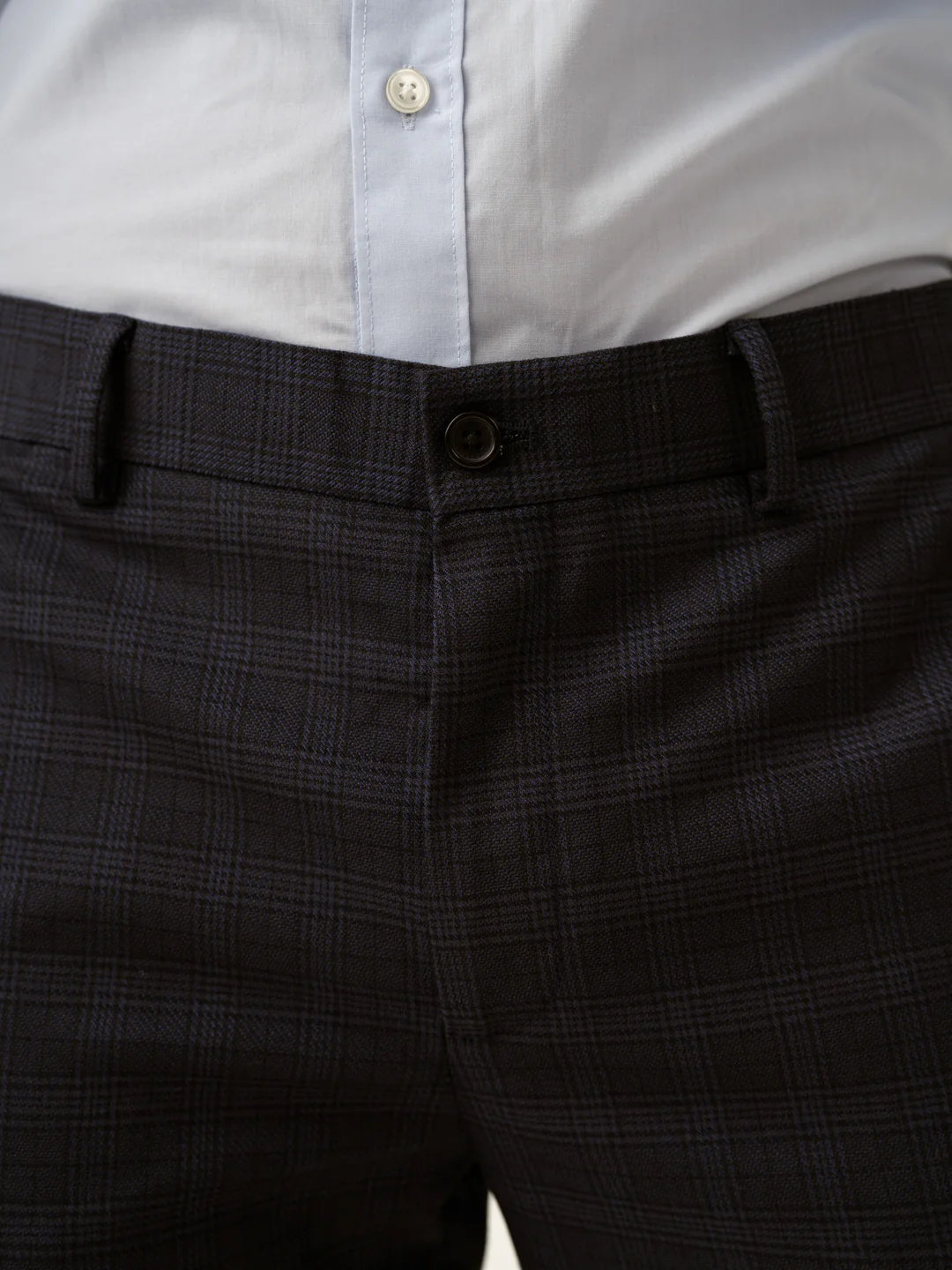 Nocturnal Navy Checks Formal Pants - Image 6