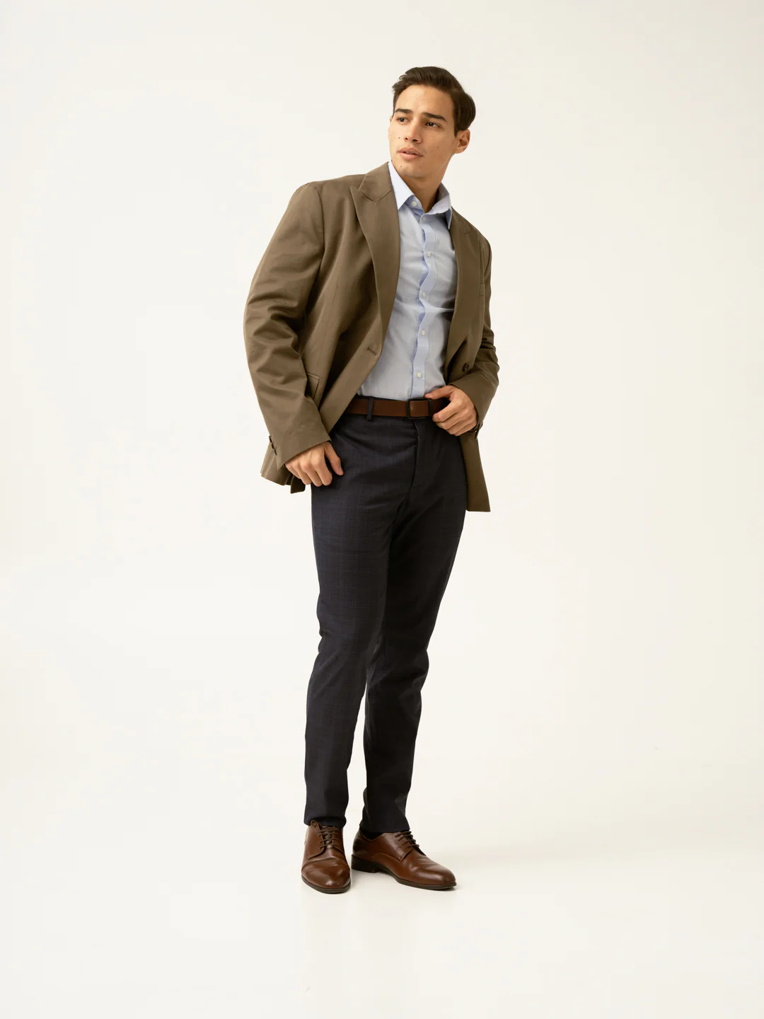 Nocturnal Navy Checks Formal Pants - Image 9