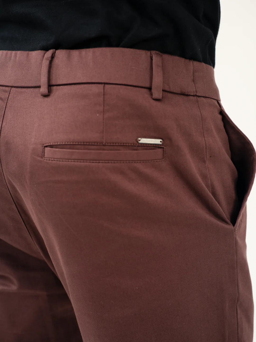 Nodrip Brown Slim Fit Stretch Chinos - Image 5