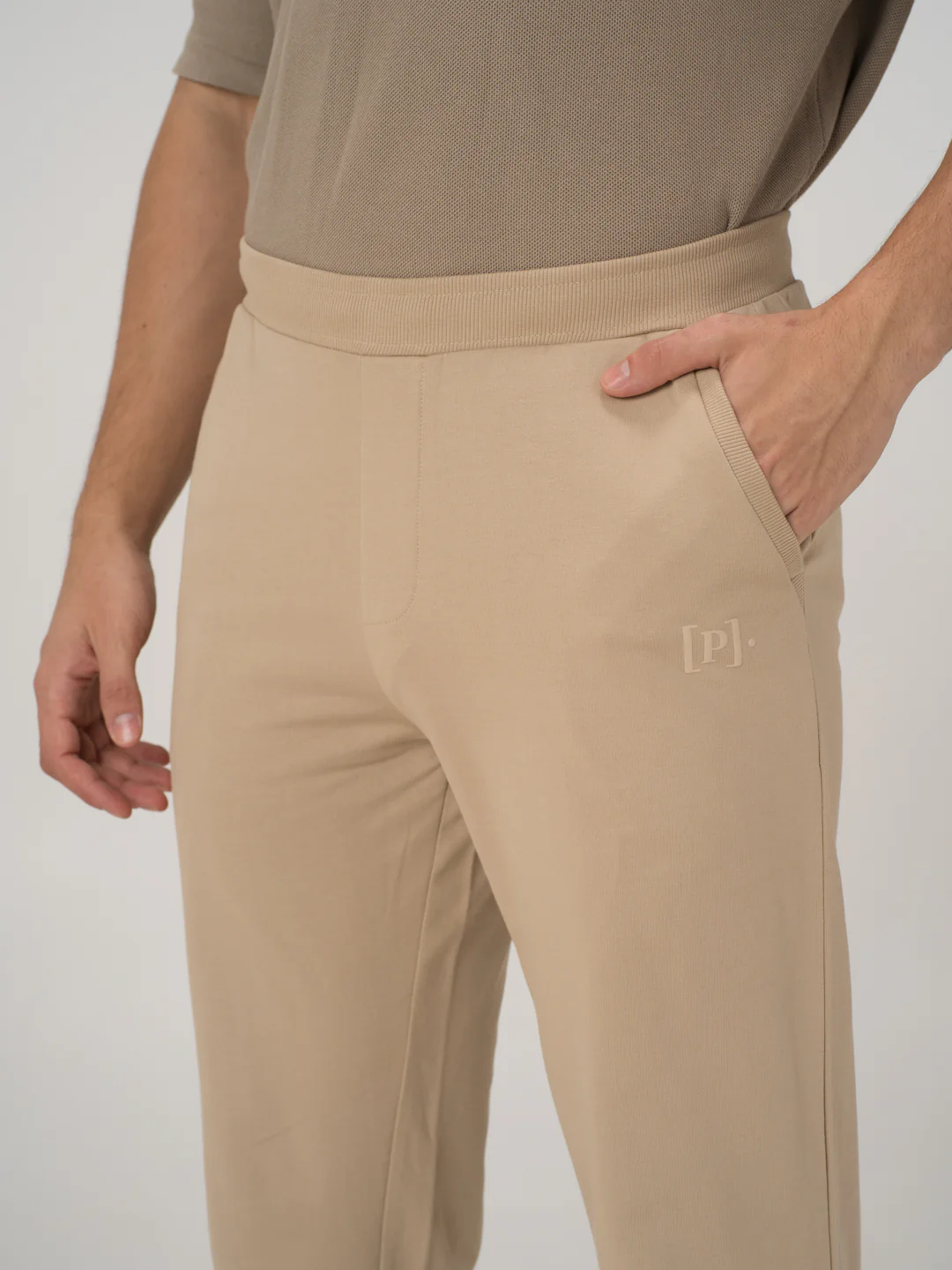 Nomad Beige Cotton Sweatpants - Image 10