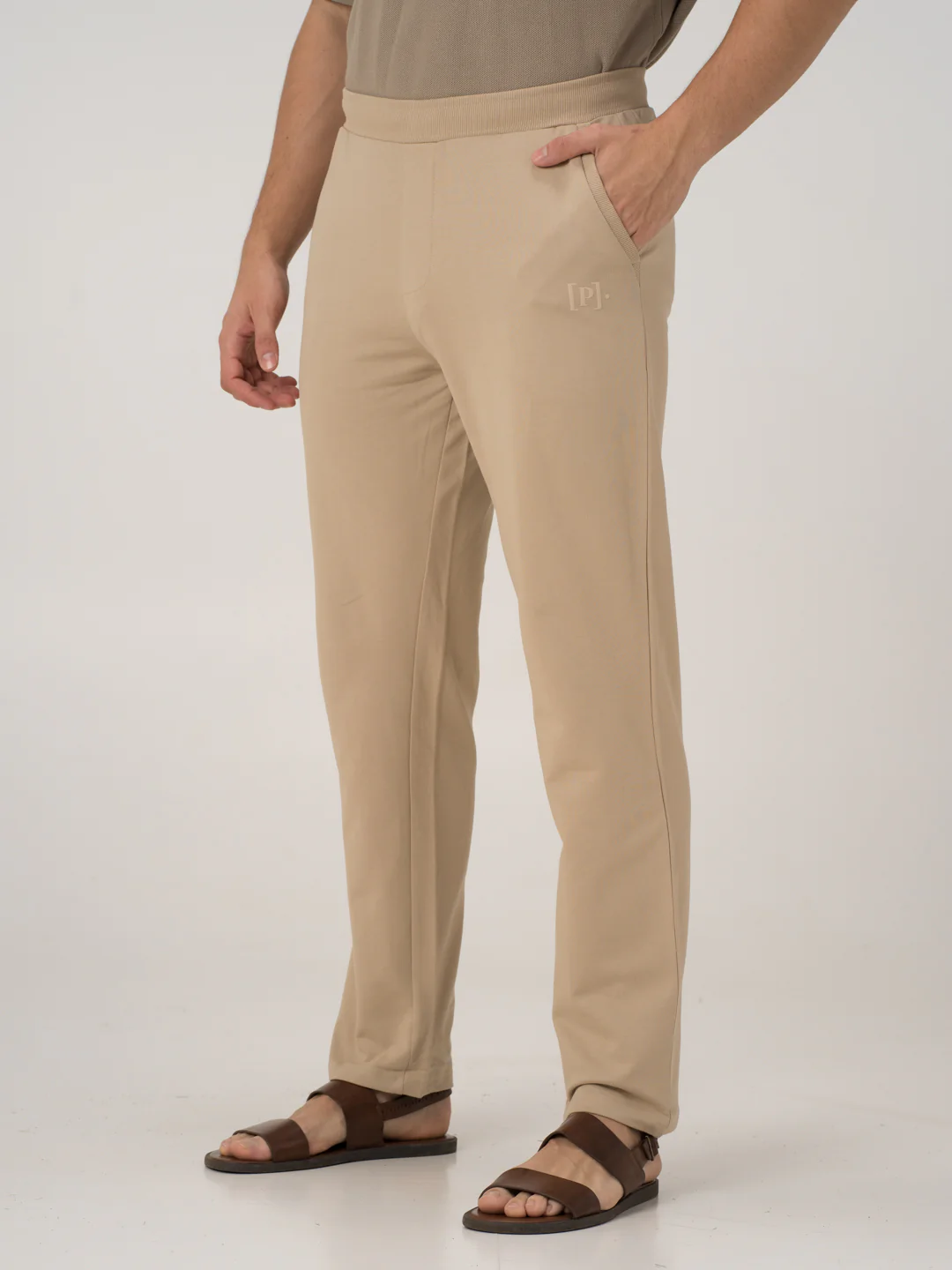 Nomad Beige Cotton Sweatpants - Image 7