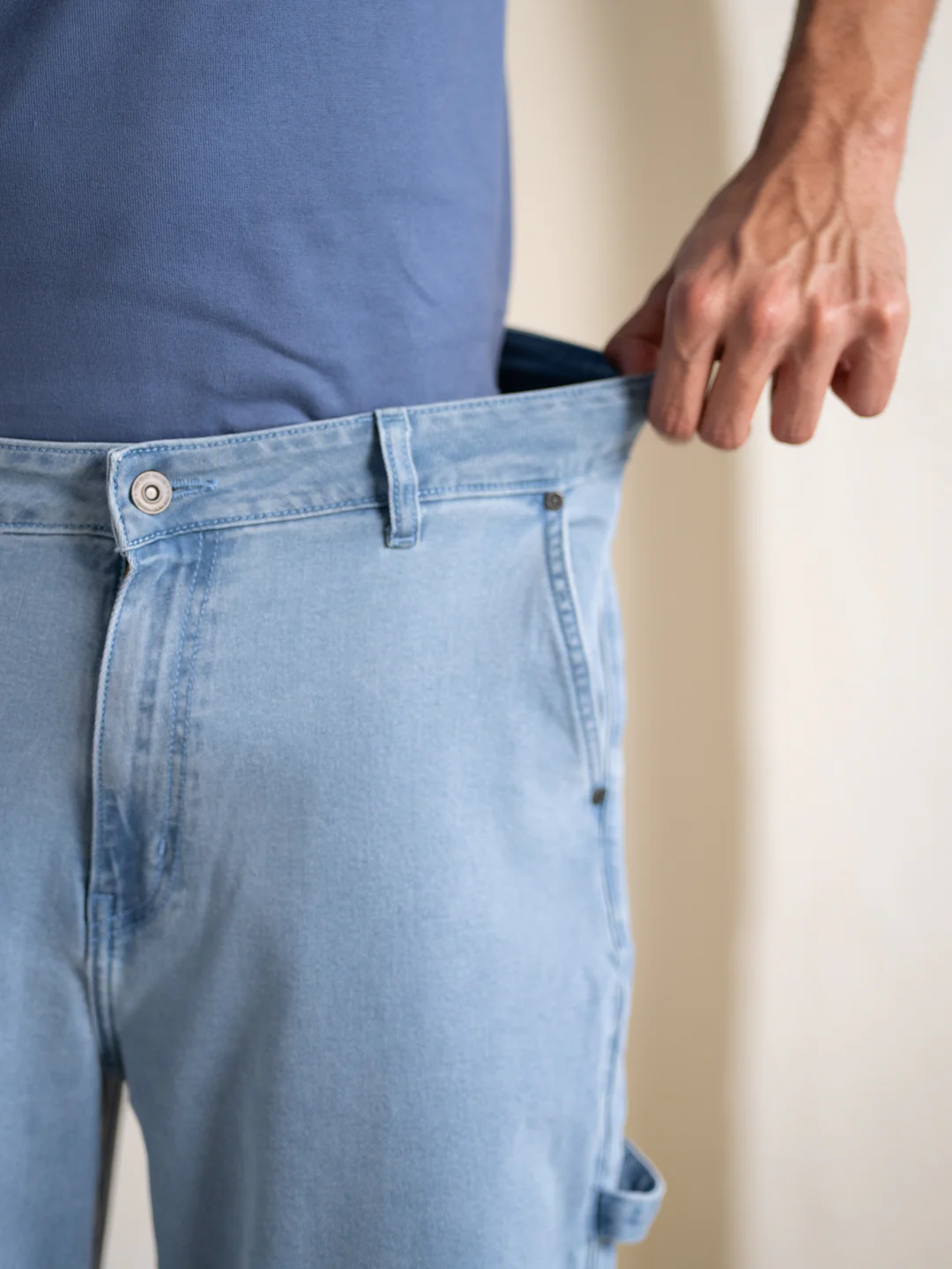 Oasis Blue Baggy Fit Jeans - Image 10