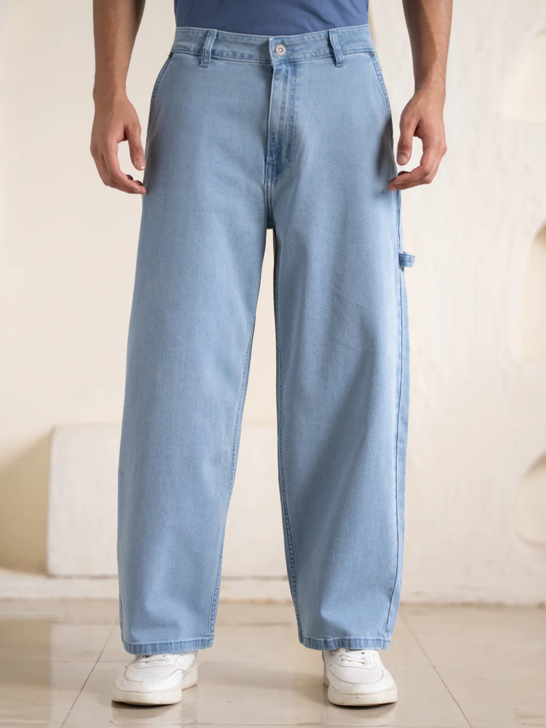 Oasis Blue Baggy Fit Jeans - Image 2