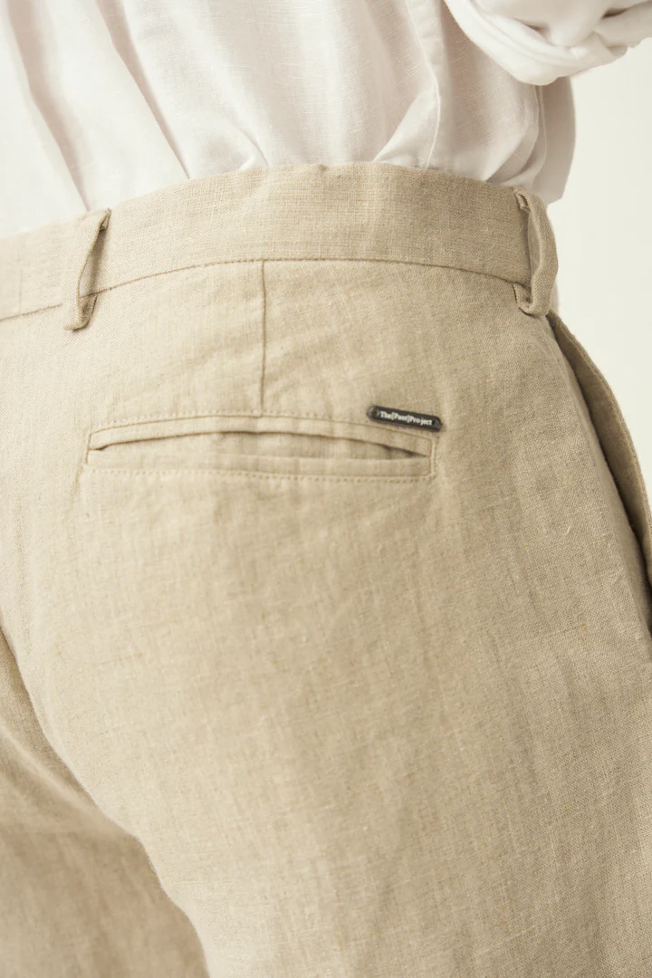 Oatmeal 100% Linen Pants - Image 8