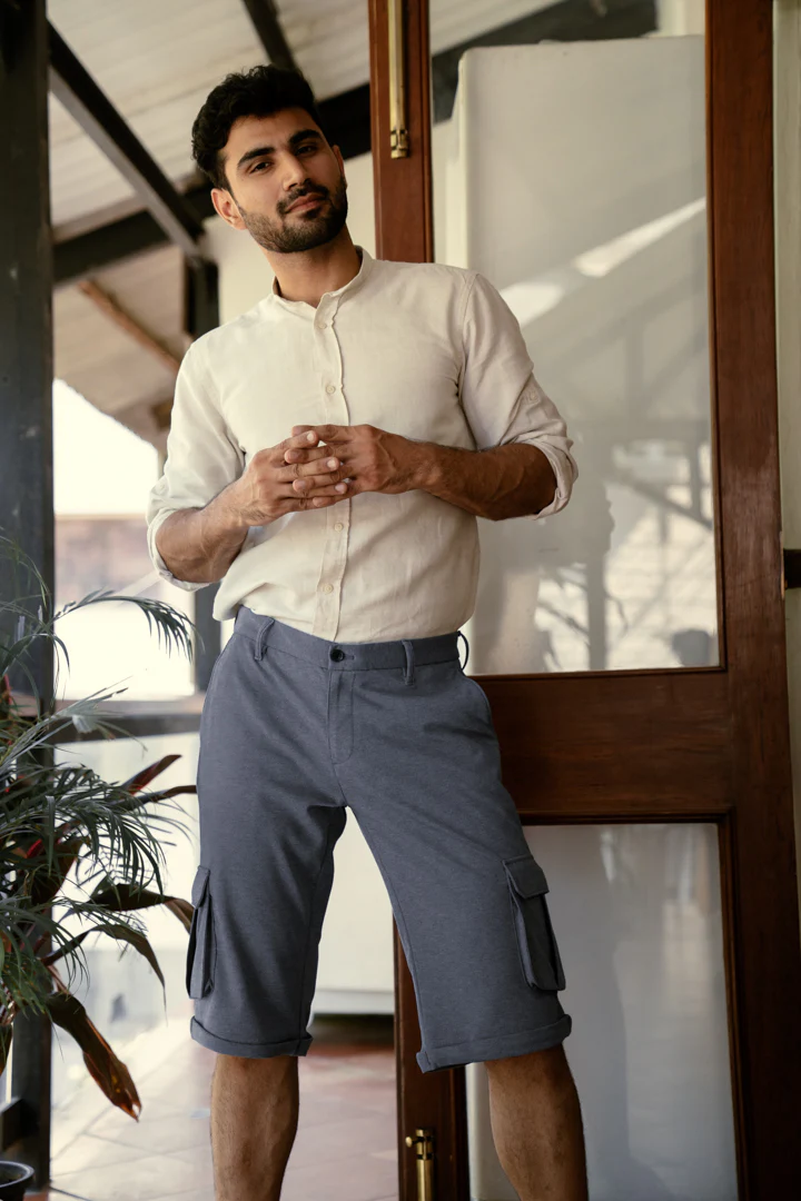 Ocean Waves Power-Stretch Cargo Shorts - Image 4