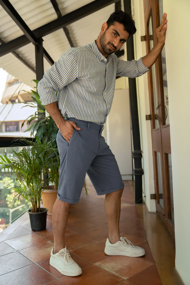 Ocean Waves Power-Stretch Chino Shorts - Image 3