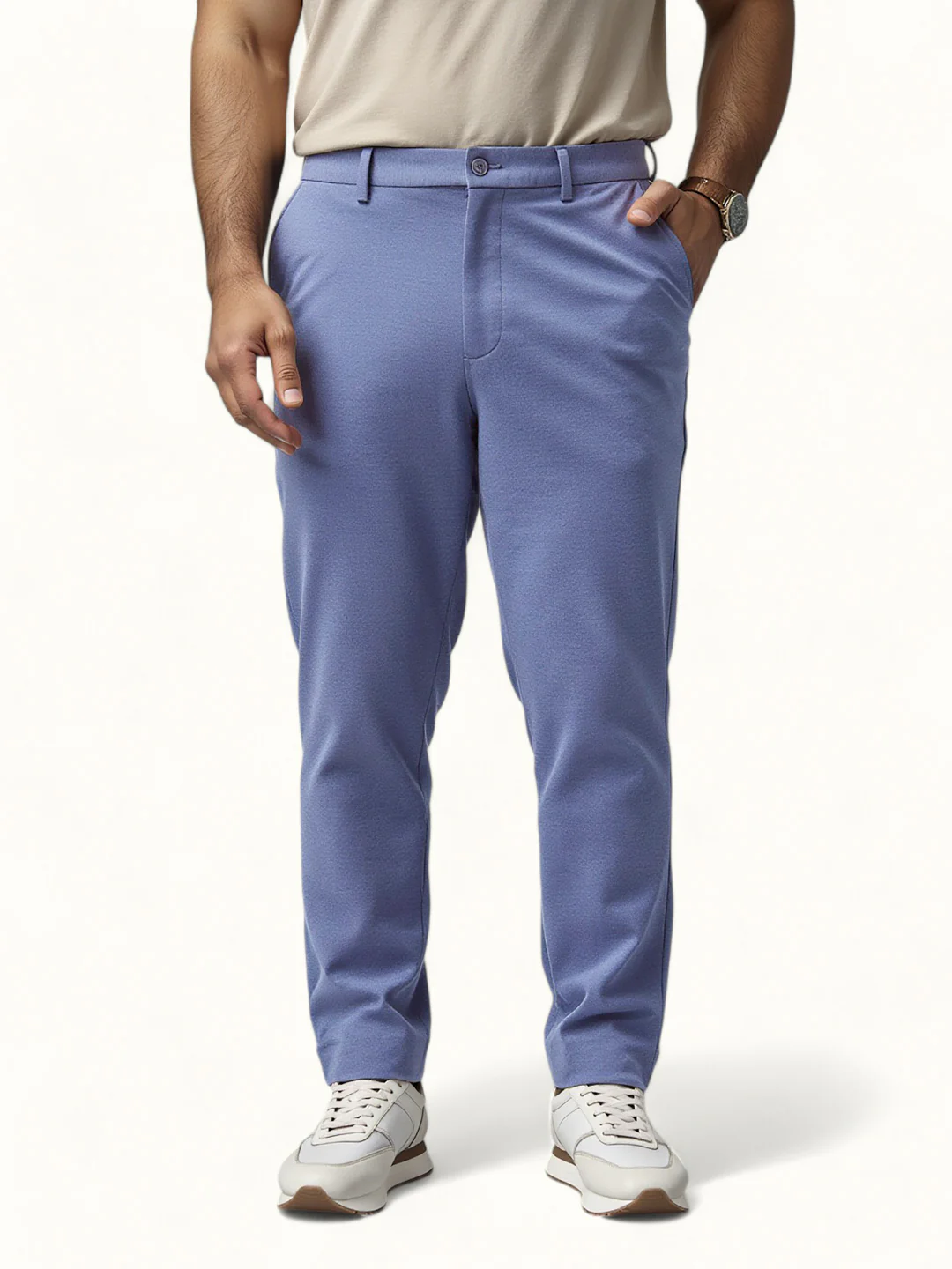Ocean Waves Plus Size Power-Stretch Pants - Image 3