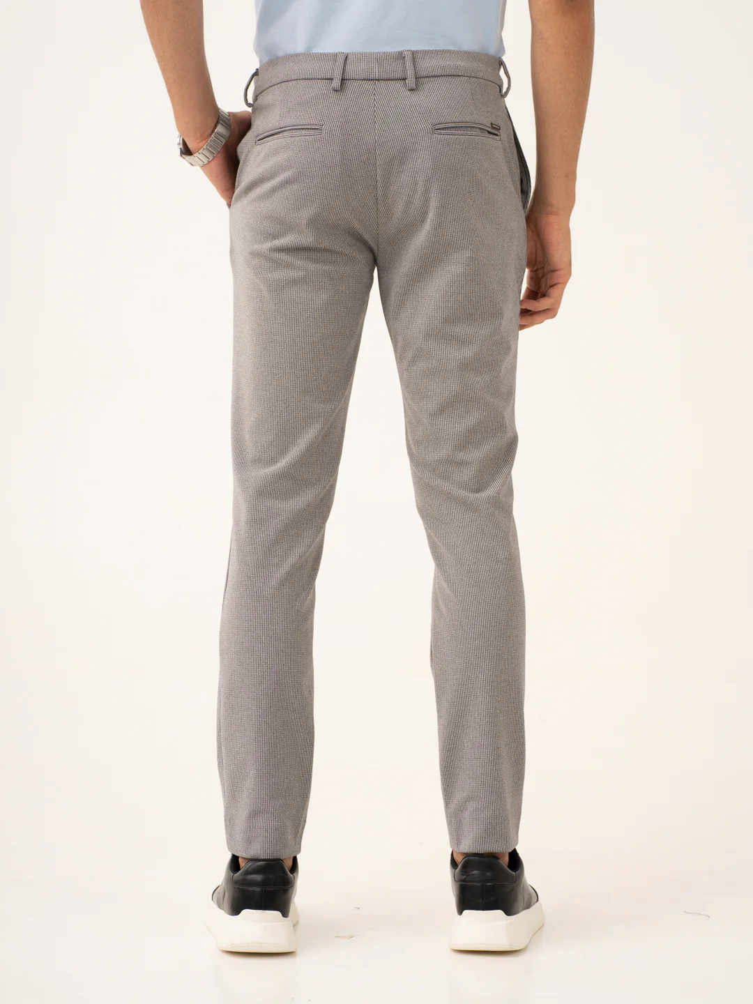 Orbit Black Houndstooth Power-Stretch Pants - Image 6