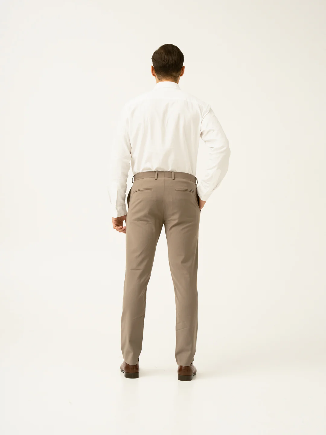 Oslo Olive Luxury Merino Wool Pants - Image 6
