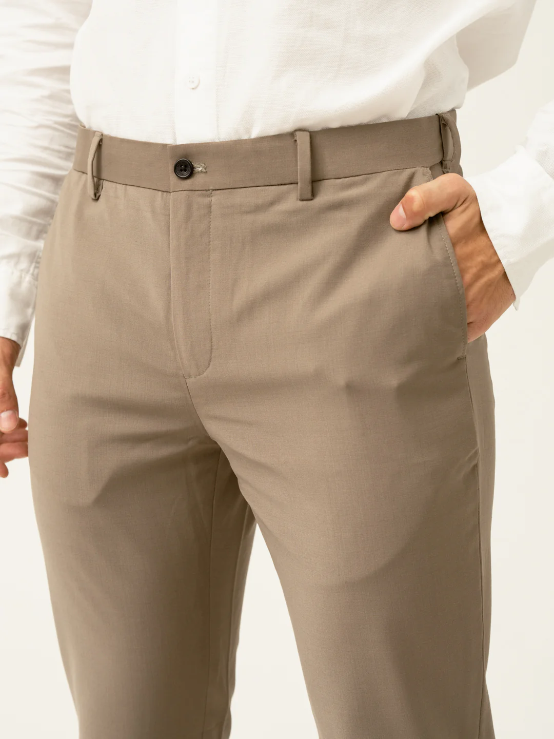 Oslo Olive Luxury Merino Wool Pants - Image 7