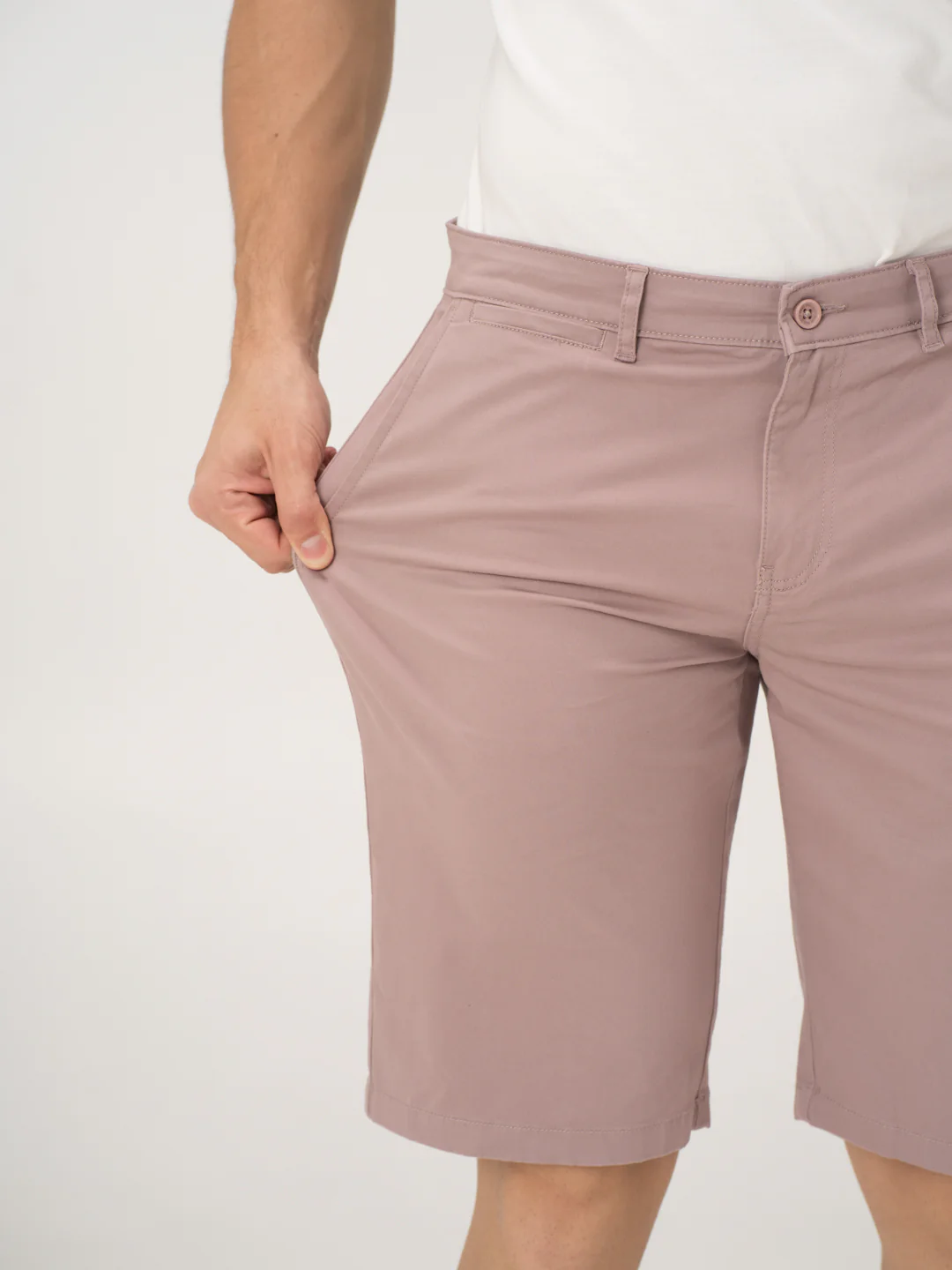 Pablo Pink Stretch Chino Shorts - Image 4