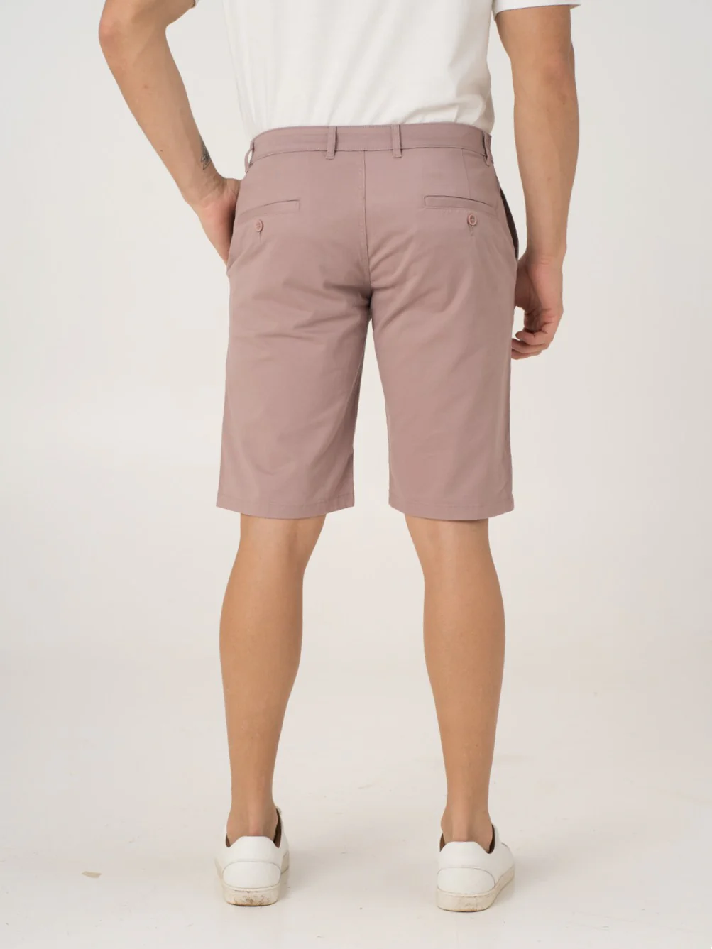 Pablo Pink Stretch Chino Shorts - Image 7
