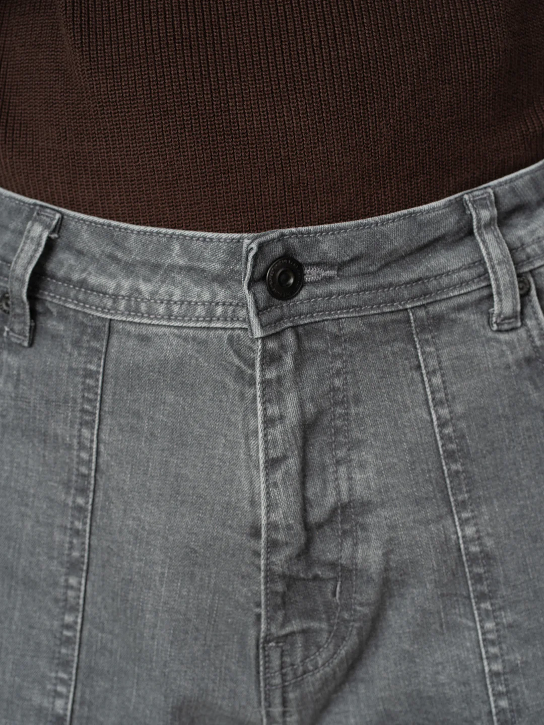 Peak Grey Relaxed Fit Denim Cargos - Image 10