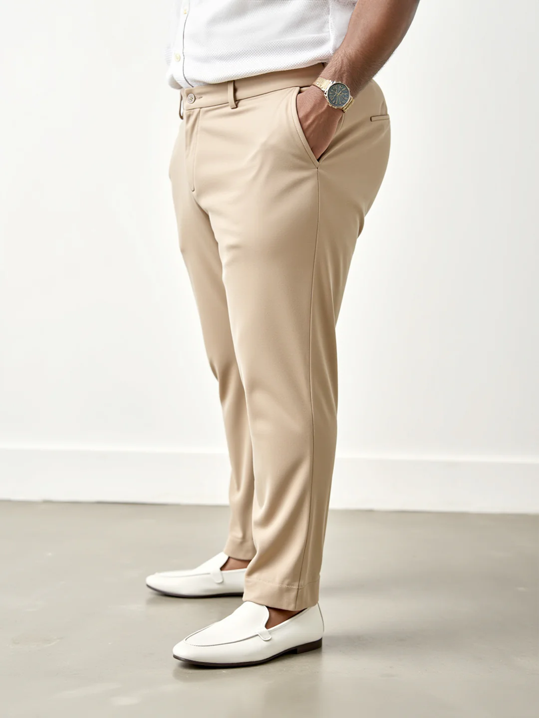 Peanut Brown Plus Size Power-Stretch Pants - Image 7