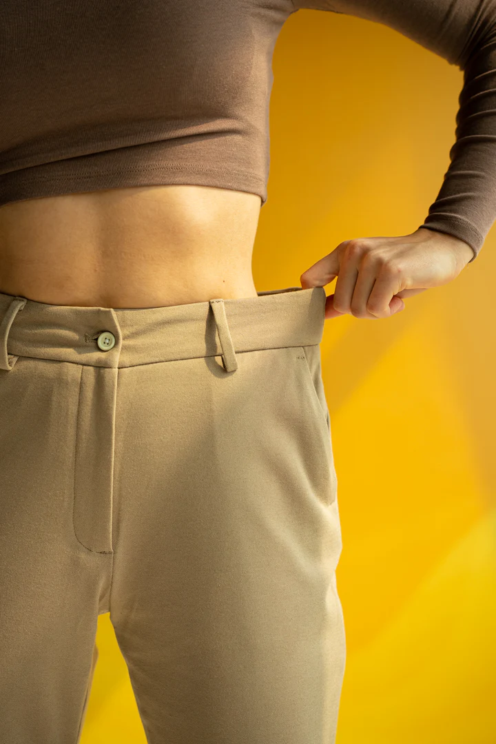 Peanut Brown Power-Stretch Women Pants - Image 4