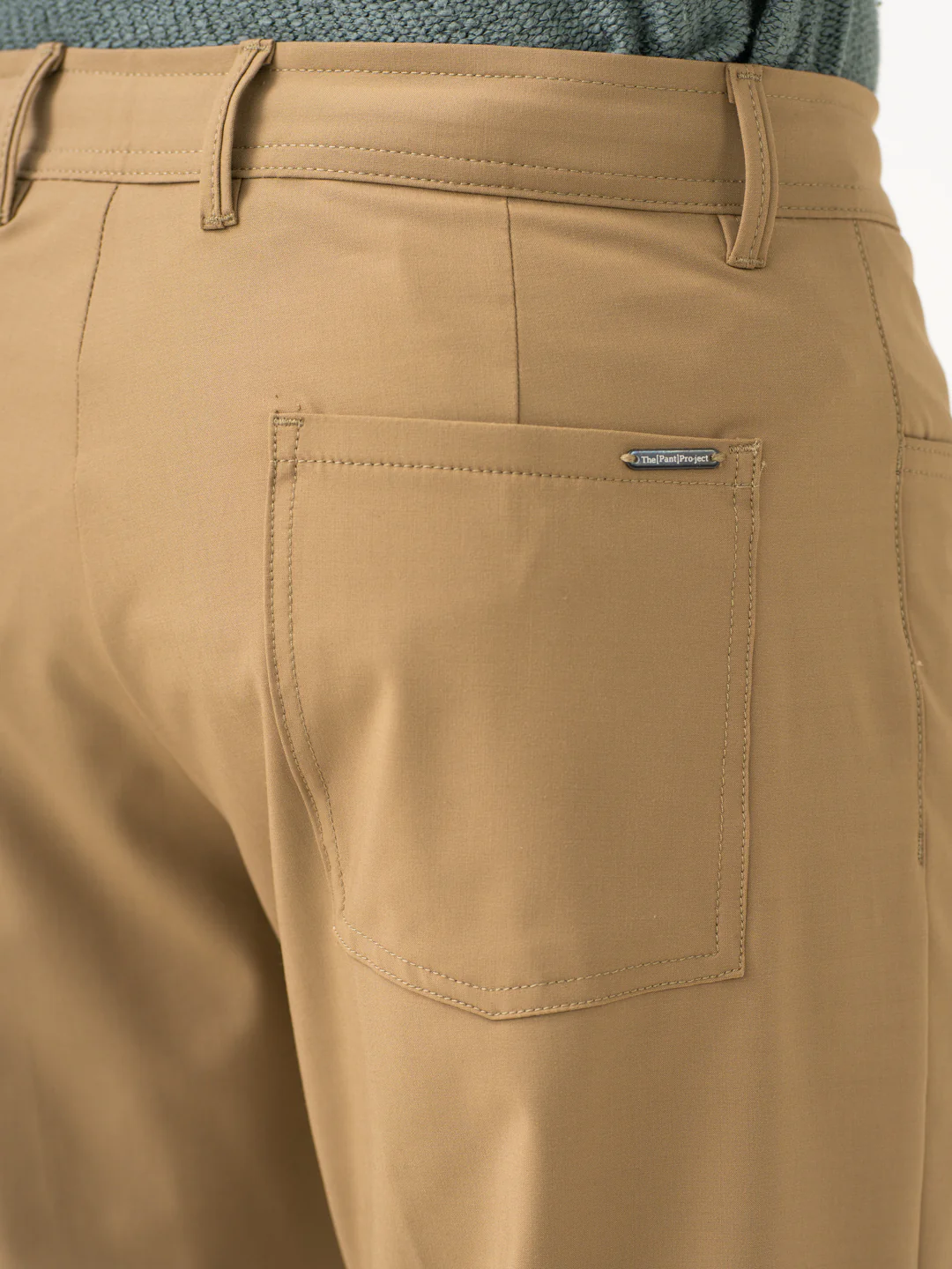 Pecan Khaki Relaxed Fit Korean Pintuck Pants - Image 7