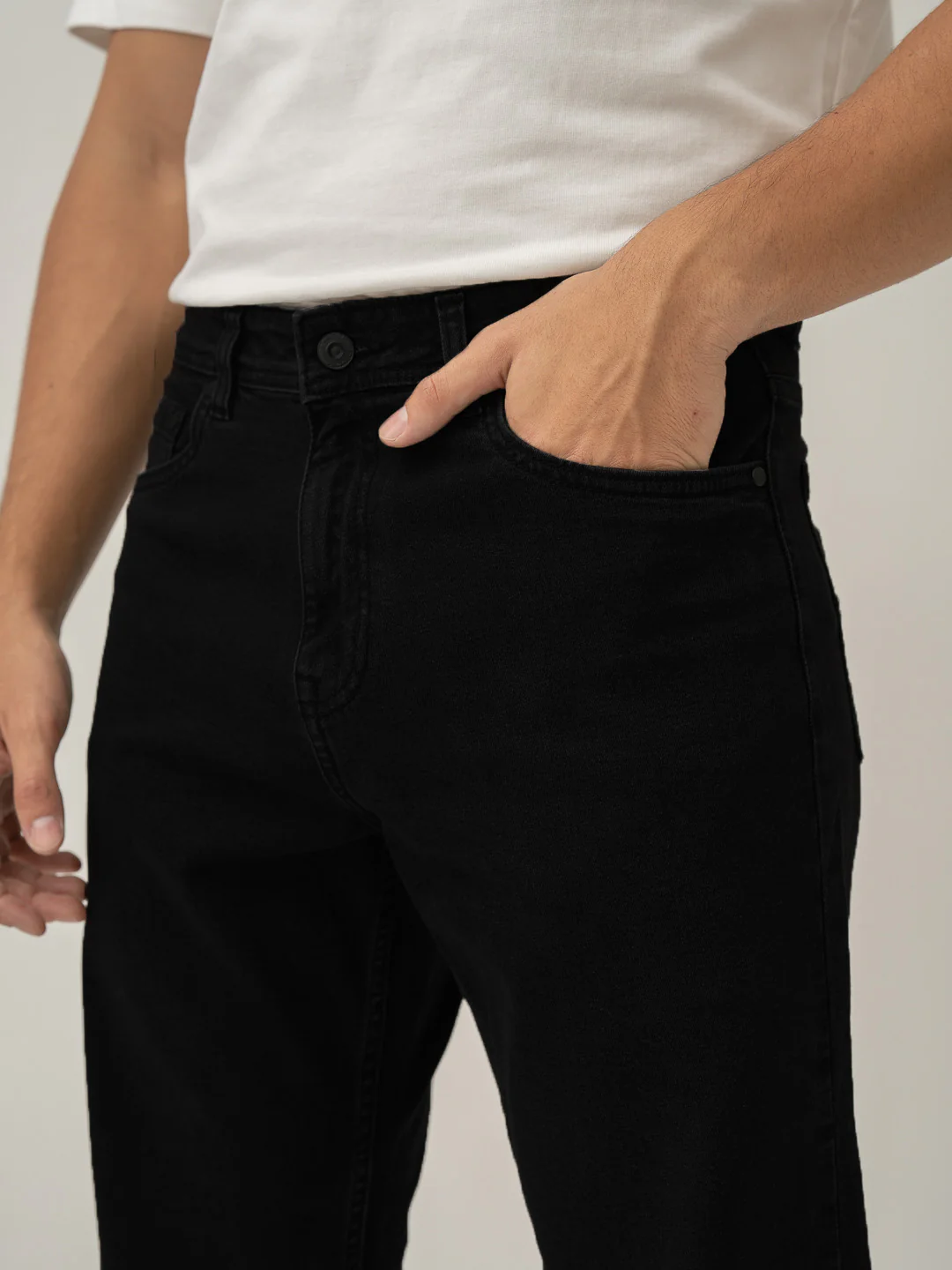 Phantom Black Relaxed Fit Jeans - Image 7