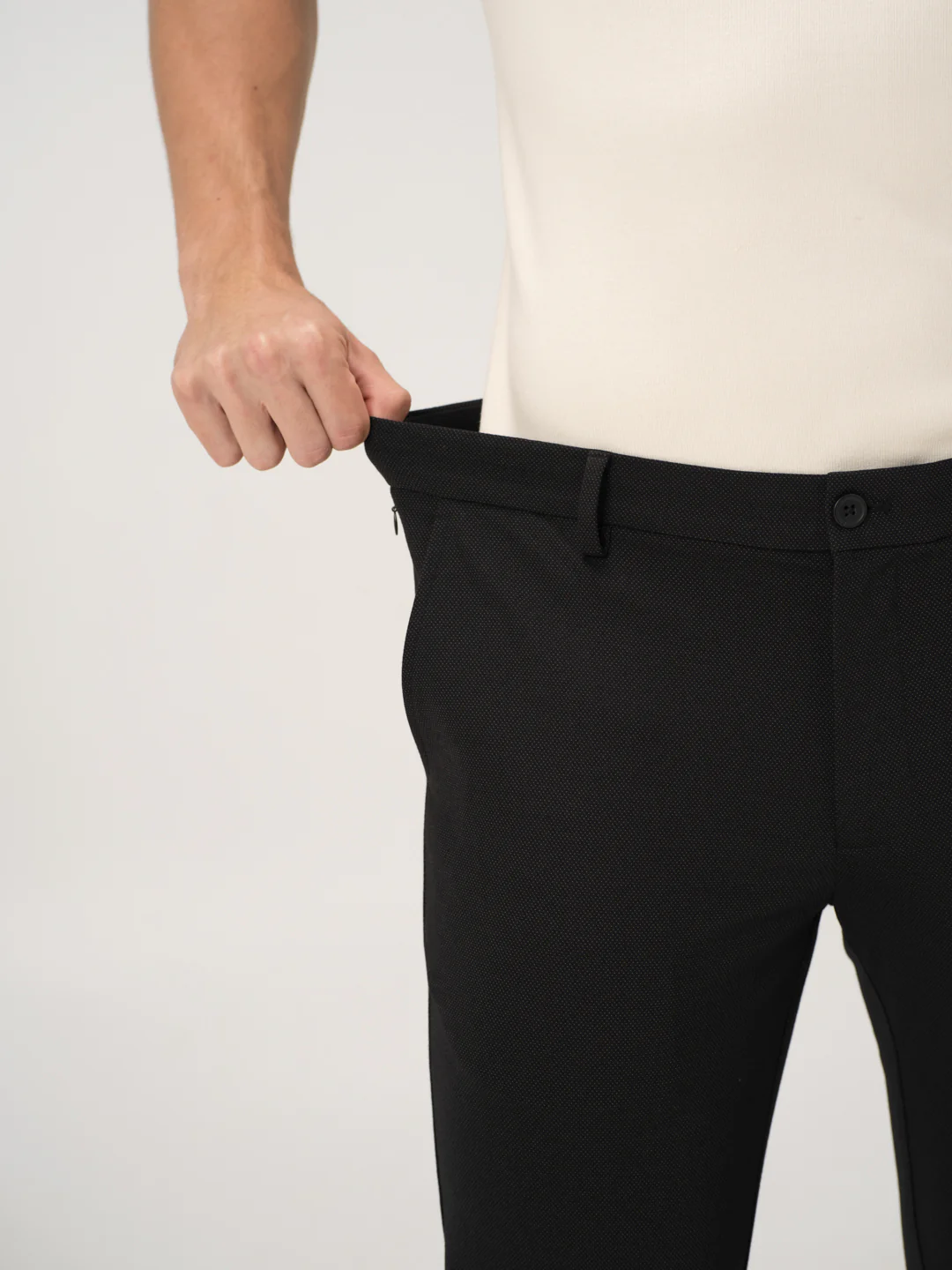 Piano Black Slim Fit Lightweight Power Stretch Pants - Image 6
