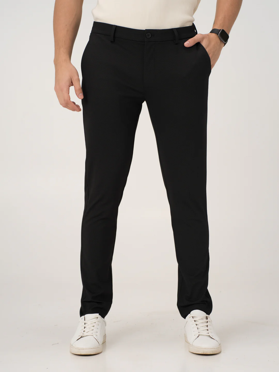 Piano Black Slim Fit Lightweight Power Stretch Pants - Image 7