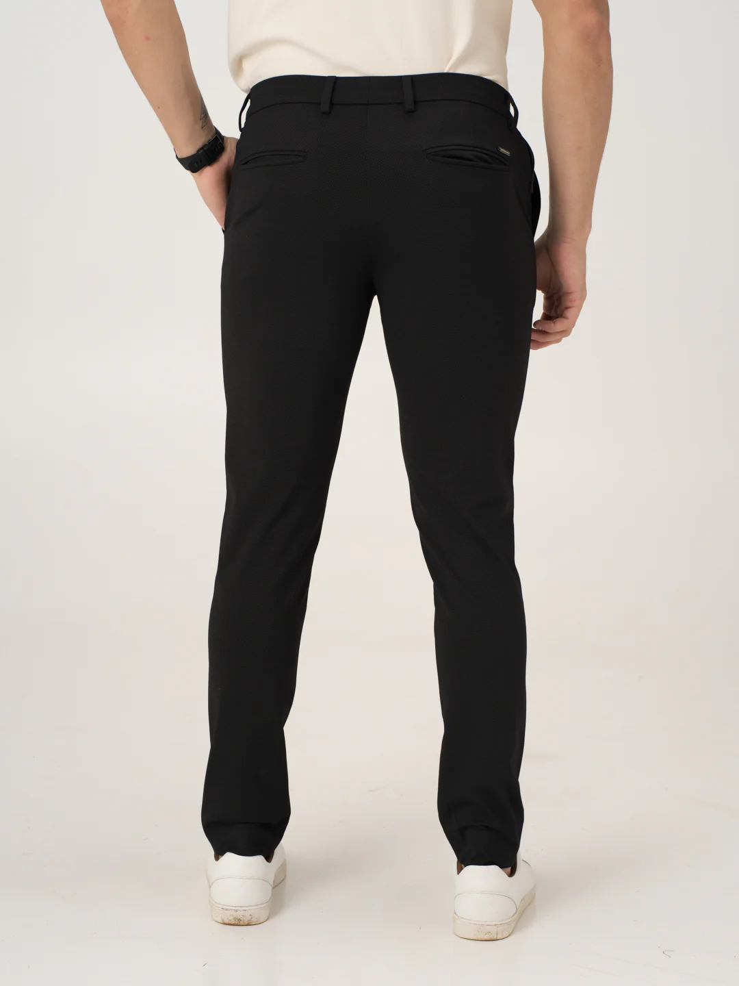 Piano Black Slim Fit Lightweight Power Stretch Pants - Image 8