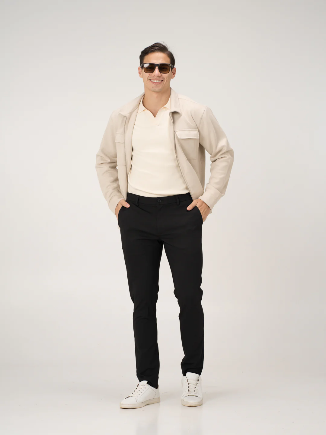 Piano Black Slim Fit Lightweight Power Stretch Pants - Image 9