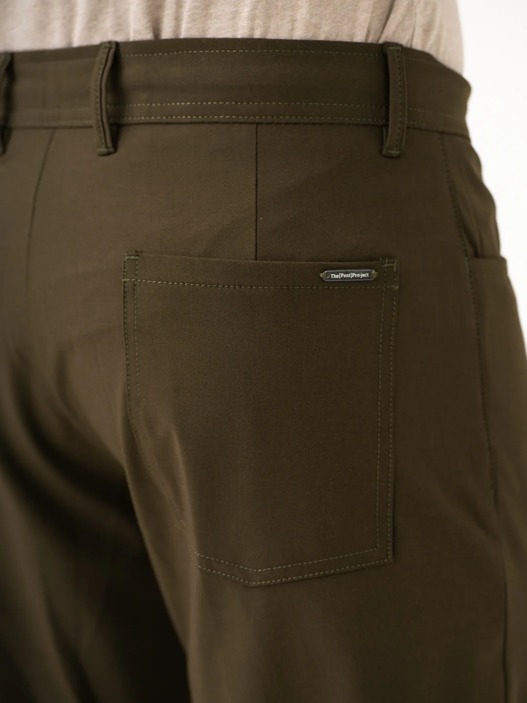 Pine Green Relaxed Fit Korean Pintuck Pants - Image 7