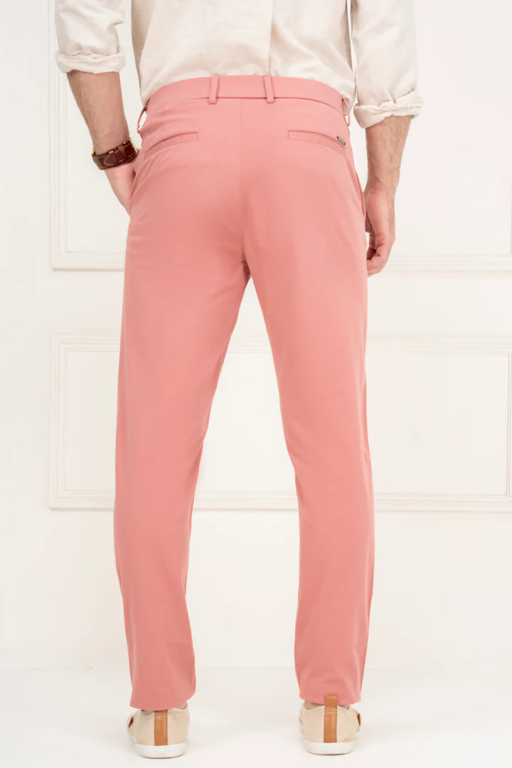 Dive Pink Slim Fit Stretch Chinos - Image 6