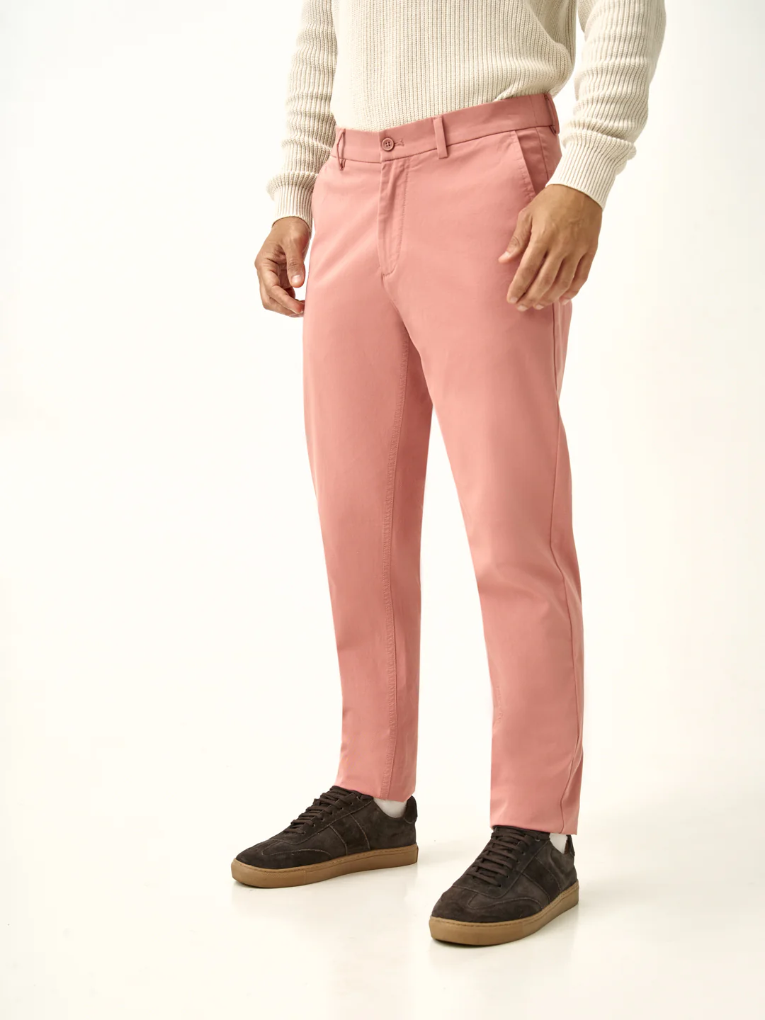 Dive Pink Slim Fit Stretch Chinos - Image 8