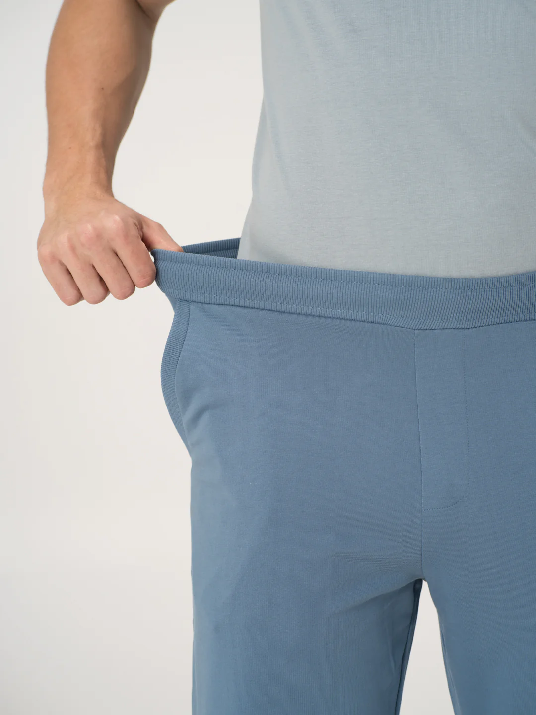 Pixel Blue Cotton Sweatpants - Image 3