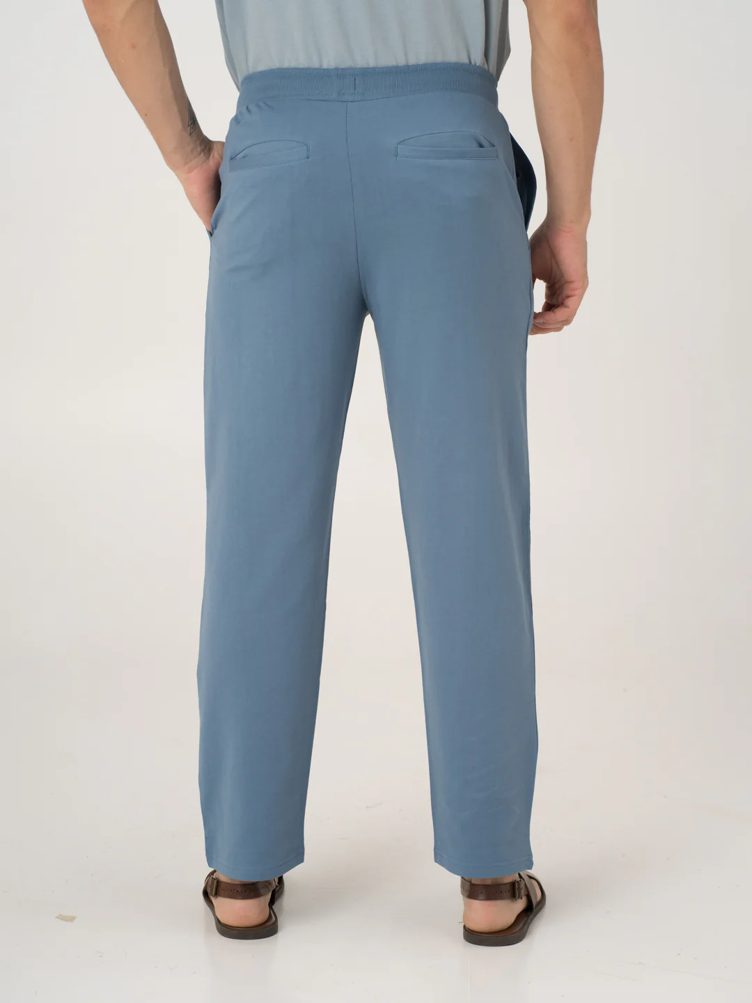 Pixel Blue Cotton Sweatpants - Image 5