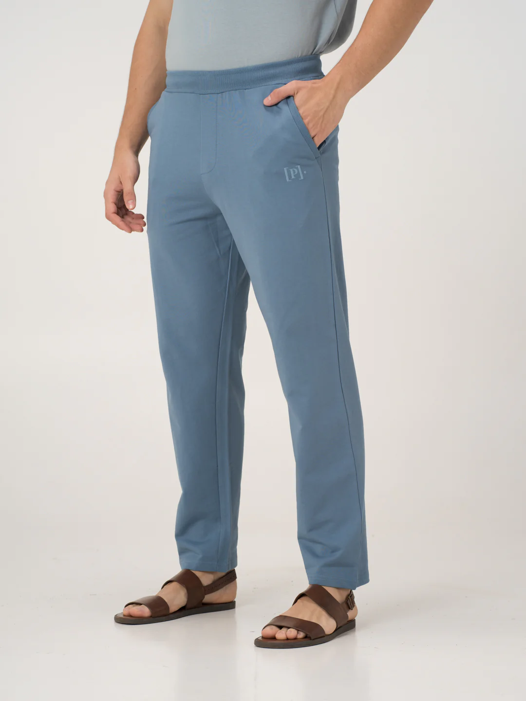 Pixel Blue Cotton Sweatpants - Image 7