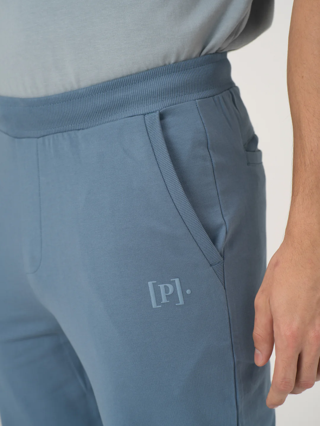 Pixel Blue Cotton Sweatpants - Image 9