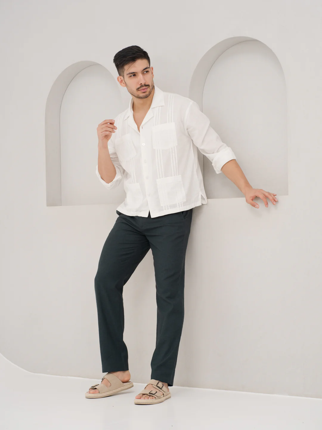 Plantide Green Linen Sorona Pants - Image 10