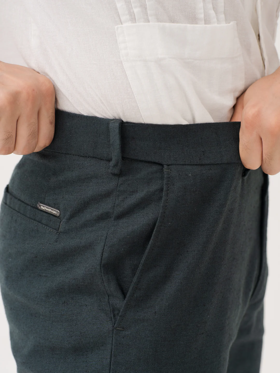 Plantide Green Linen Sorona Pants - Image 5