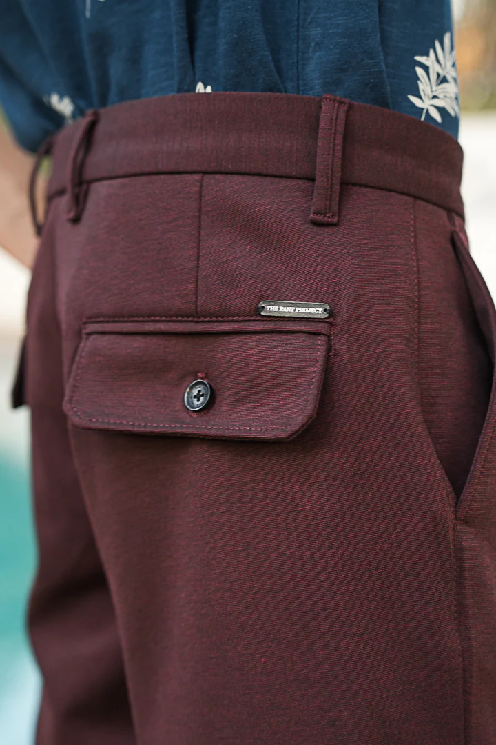 Plum Wine Power-Stretch Cargo Shorts - Image 5