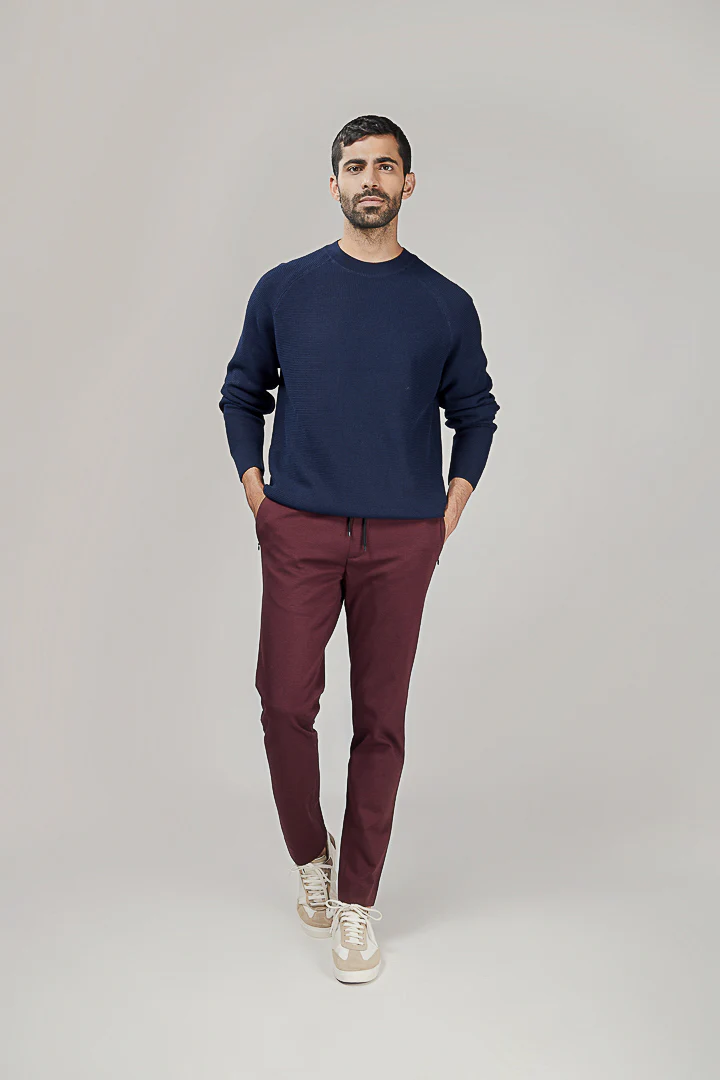 Plum Wine Power-Stretch Joggers - Image 3