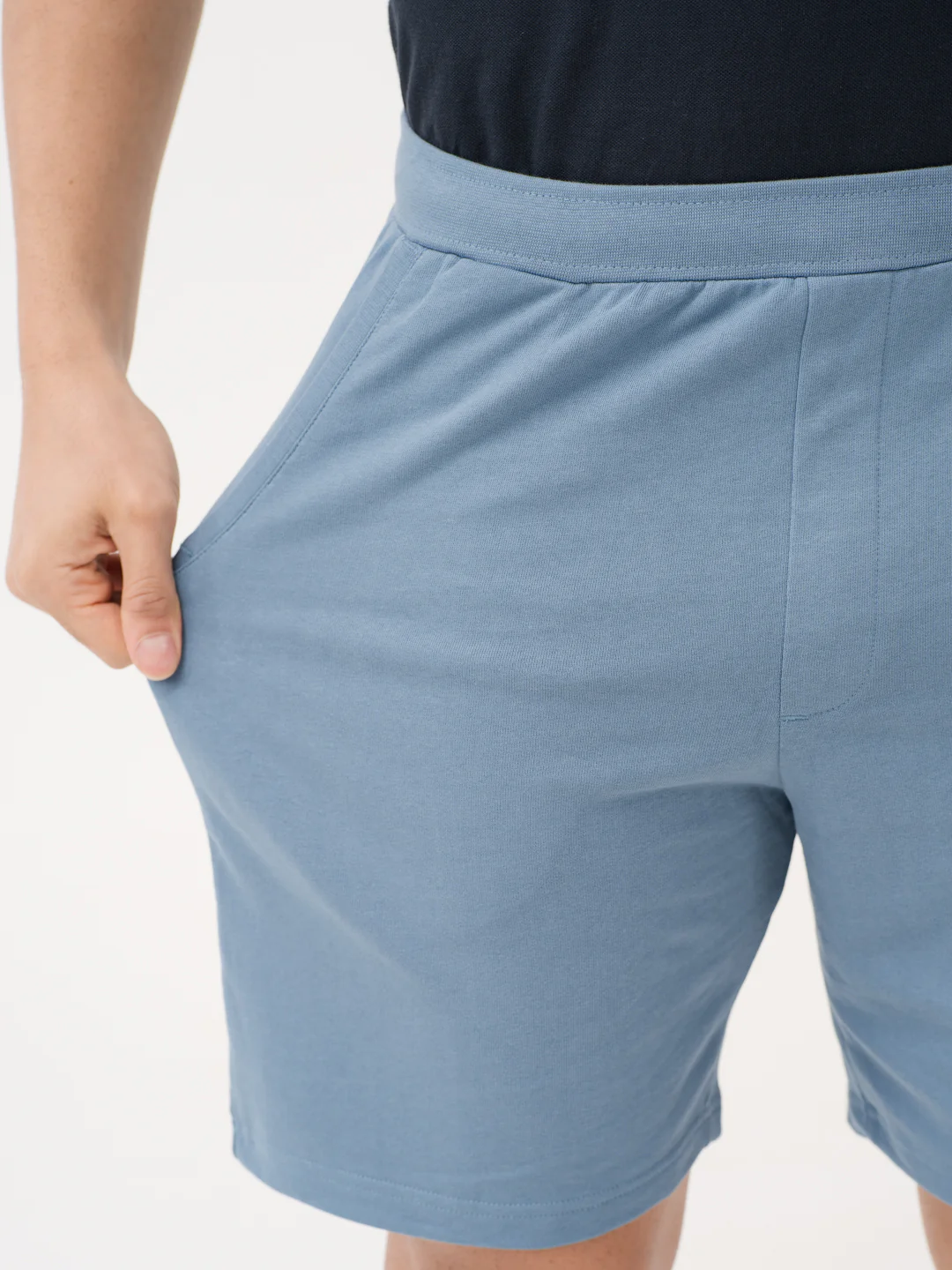Poolside Blue Relaxed Fit Sweatshorts - Image 4