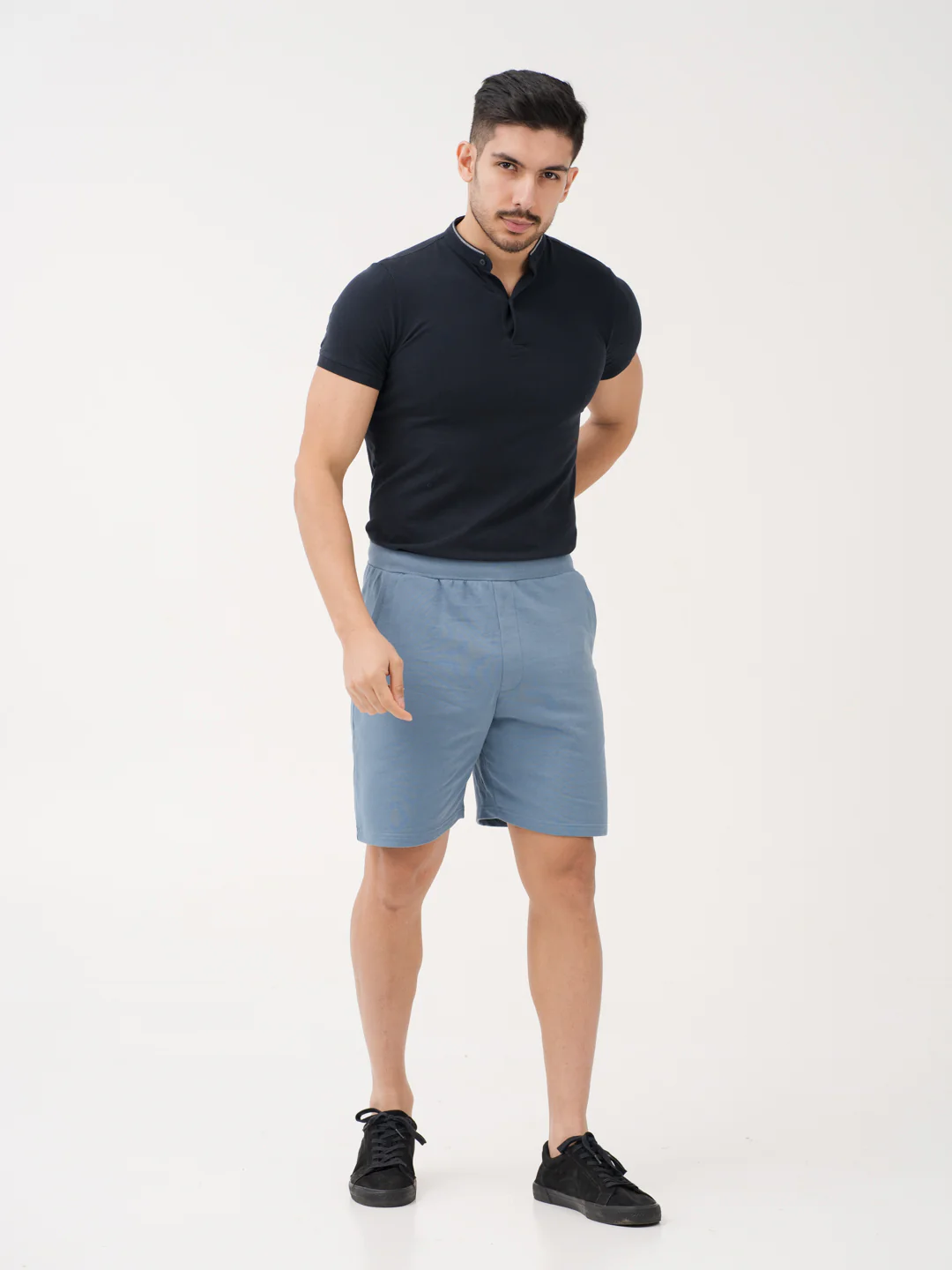 Poolside Blue Relaxed Fit Sweatshorts - Image 8