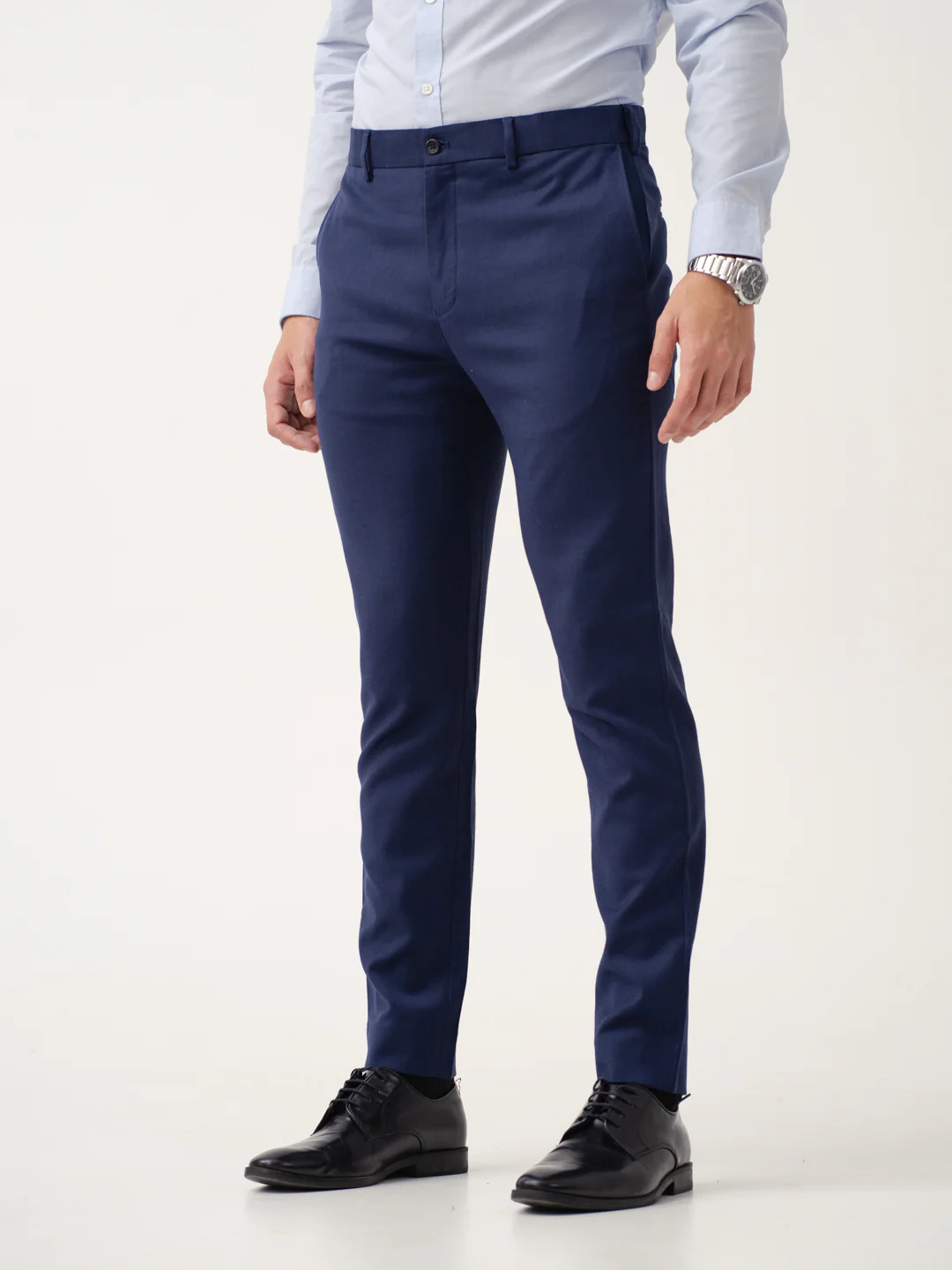 Prussian Blue Merino Wool Pants - Image 10