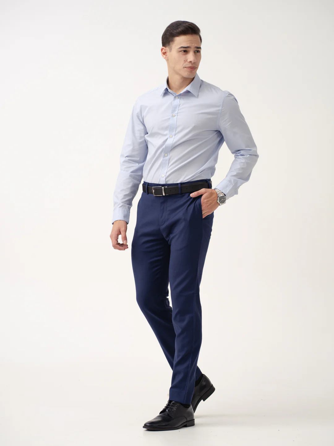 Prussian Blue Merino Wool Pants - Image 5