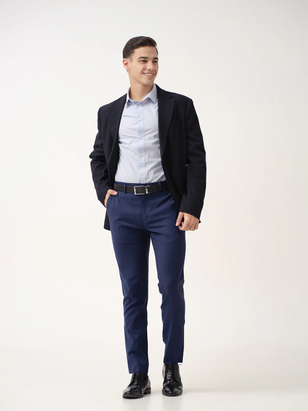 Prussian Blue Merino Wool Pants - Image 6
