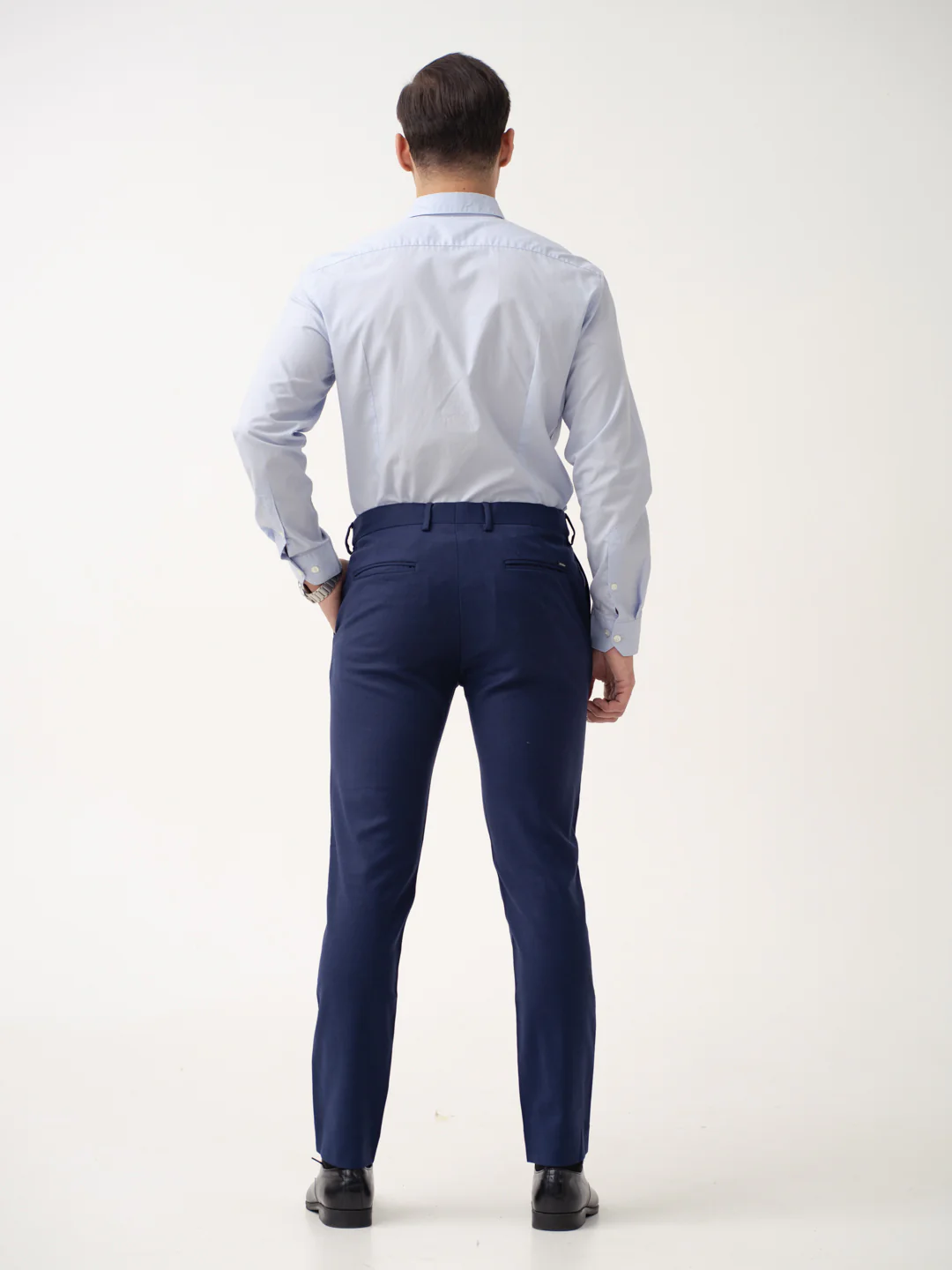 Prussian Blue Merino Wool Pants - Image 9