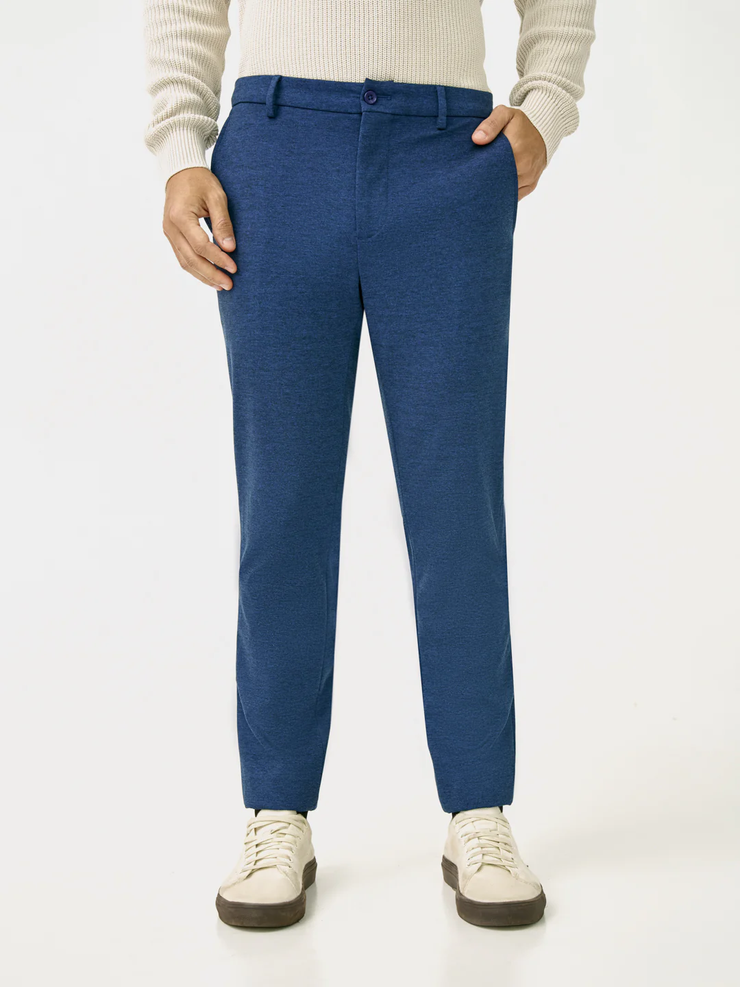 Prussian Blue Slim Fit Power Stretch Pants - Image 4