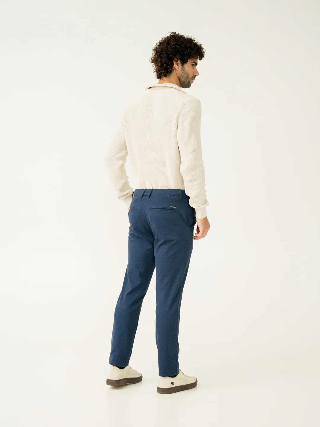 Prussian Blue Slim Fit Power Stretch Pants - Image 9