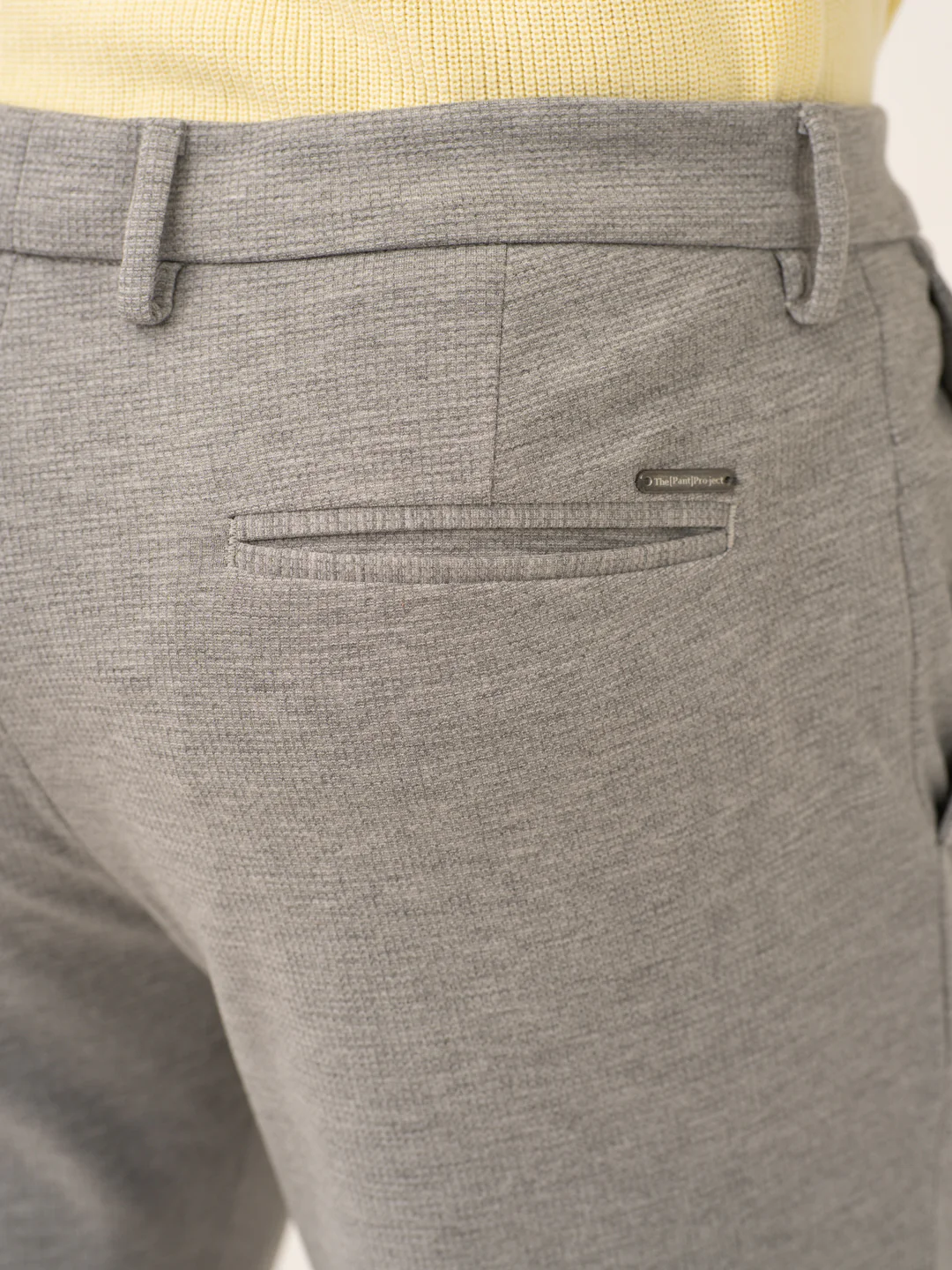 Quantum Grey Waffle Textured Power-Stretch Pants - Image 7