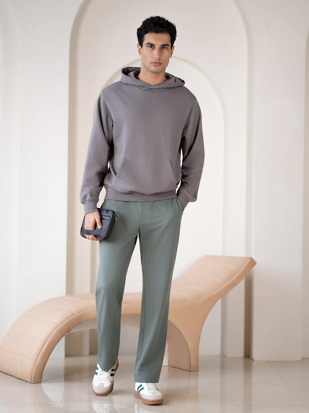 Ranger Green Stretchable Travel Pants - Image 2