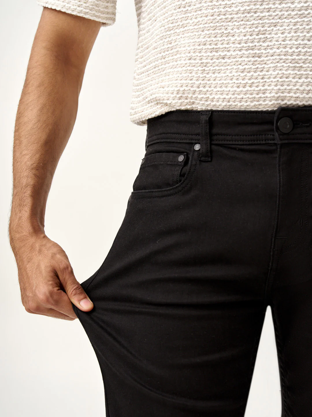 Raw Black Power-Stretch Slim Fit Jeans - Image 5