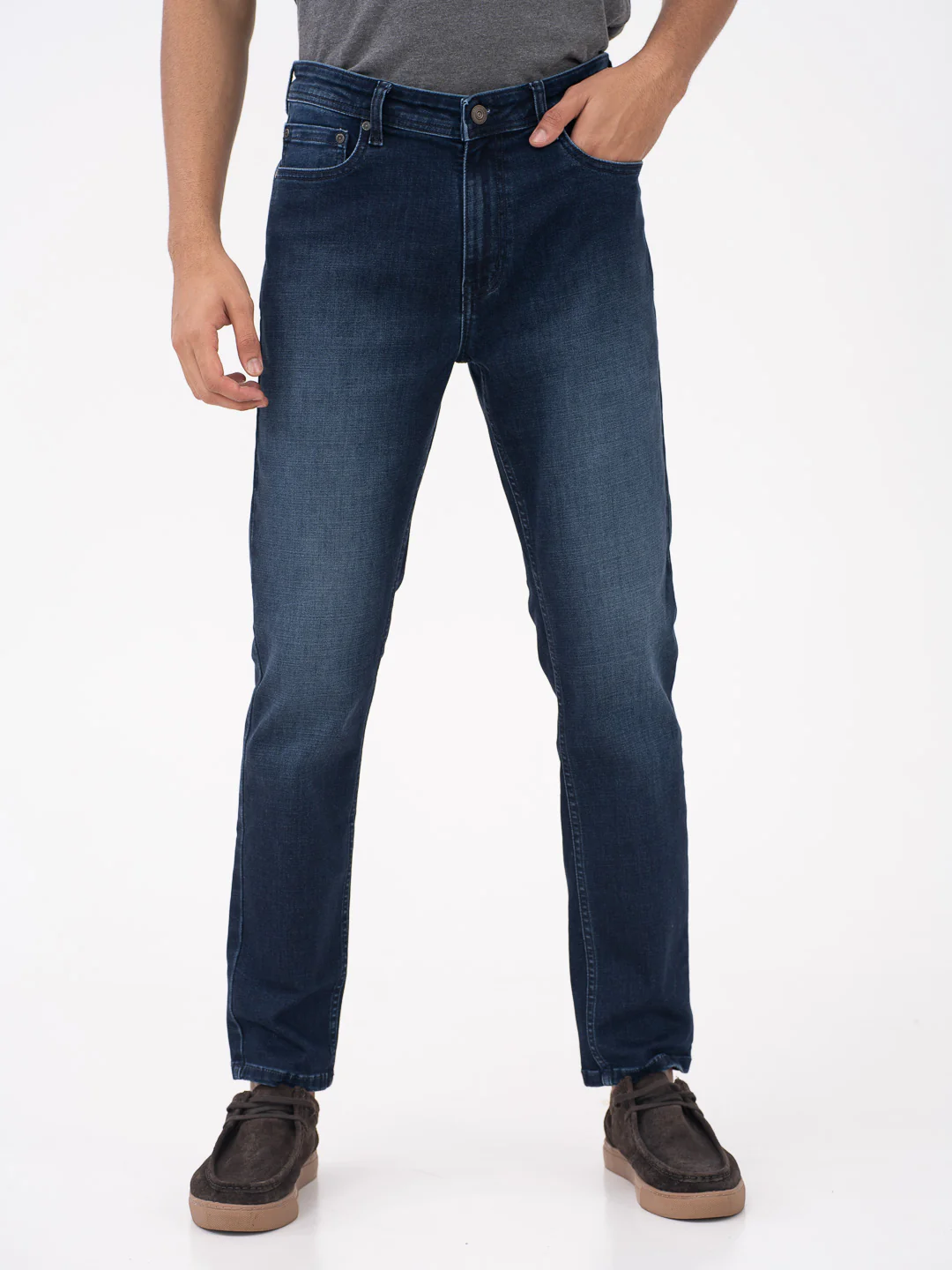 Rebel Blue Vintage Slim Fit Jeans - Image 2