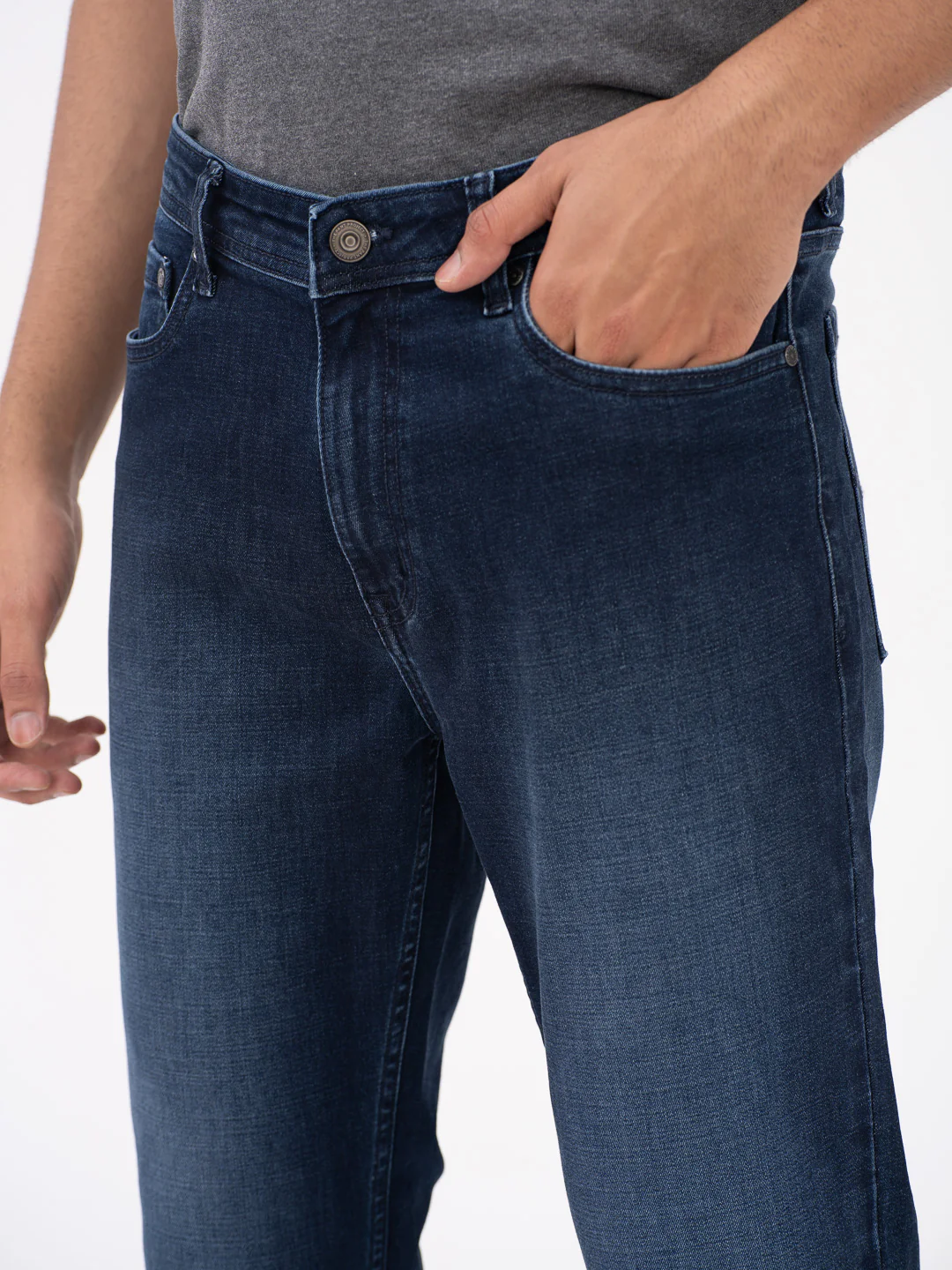 Rebel Blue Vintage Slim Fit Jeans - Image 3