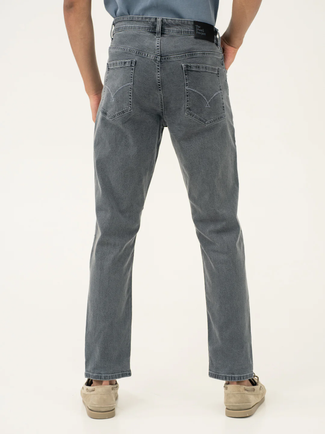Refined Grey Relaxed Fit Jeans - Image 10